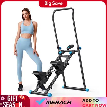 Stair Stepper for Home Gym Exercise New Version Vertical Climber Machine Full-Body Workout Compact Folding Cardio Stepper